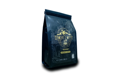 Brochy Gourmet Ground Coffee package available in Aruba